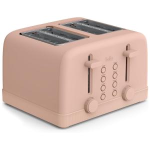 BELLA Torradeira 4 Fatias com 6 Níveis de Tostagem, Funções Reaquecer e Cancelar, Bandeja Removível, 900W - Blossom