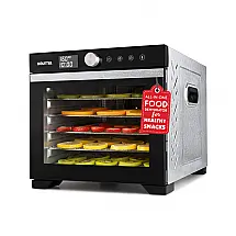 Desidratador de Alimentos Digital Gourmia GFD1610 6 Bandejas de Aço Inoxidável 600W Fluxo de Ar 360° Voltagem Não Informada