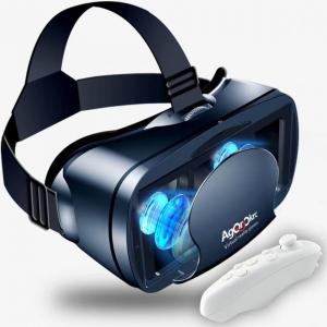 Óculos VR Realidade Virtual Misi com Controle, MISISI, Preto