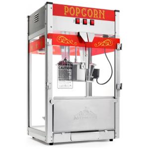 Pipoqueira Profissional Elétrica de Bancada 18kg em Aço Inoxidável, 1300W, 110v, OLDE MIDWAY POP P1200, Vermelho