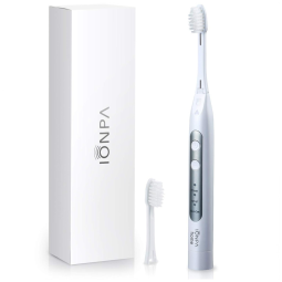 Escova Dental Elétrica IONPA DH 3 Modos 2 Cabeças de Escova Branca, IONIC KISS, Branco