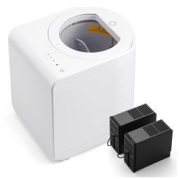 Composteira Elétrica de Cozinha 2,5L com Lâmina Tripla SHARKSDEN® e Tampa de Vidro Visual, 110V, Airthereal