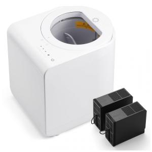 Composteira Elétrica de Cozinha 2,5L com Lâmina Tripla SHARKSDEN® e Tampa de Vidro Visual, 110V, Airthereal