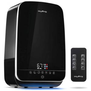 Umidificador Ultrassônico Portátil Hupro 5,5L até 40H com Controle Remoto e Visor Digital, Preto