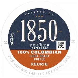 Café Colombiano TorraLes 1850 Keurig K Cup, FOLGERS COFFEE, Marrom