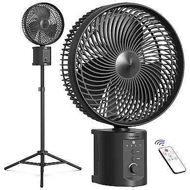 Ventilador de Piso Recarregável com