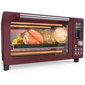 Forno Elétrico 12 em 1 com Capacidade de 19L, Material de Aço Inoxidável e Tela LCD, 110V 1800W, Nuwave, Vermelho Canela