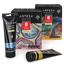 Kit de Tinta Acrílica Profissional com Cores Essenciais, 2 Peças, ARTEZA