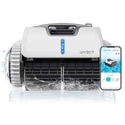 Robô Aspirador de Piscina Sem Fio Com Escalada em Parede e Navegação Inteligente para Piscinas até 120m2, 110V, WYBOT Osprey 700 Pro, Branco