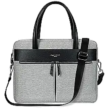 Bolsa Pasta À Prova D Água Bag Briefcase RFID Bloqueio Ultrathin Nylon Cinza