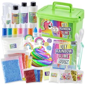 Kit de Slime de Unicórnio com 57 Acessórios Complementares Incluídos para Crianças de 5 Anos ou Mais, Laevo