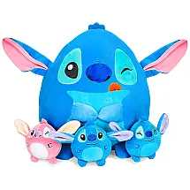 Kit 4 Pelúcias Divertidas com Tema Stitch para Crianças e Adultos, Tigiemap