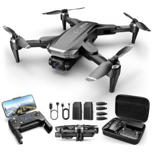 Drone GPS com Câmera 4K, Retorno Automático para Casa e Controle Remoto via App, RC Viot EC120, Preto