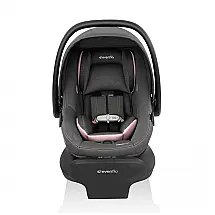 Cadeirinha Evenflo LiteMax NXT Rosa Bebê-Conforto Voltada Traseira com SensorSafe 1,4 a 13,6 kg