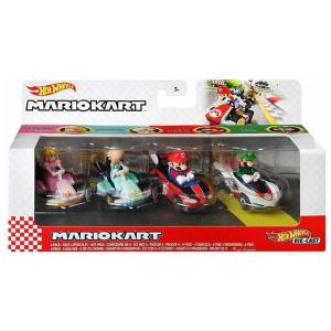 Conjunto 4 Carros Hot Wheels Mario Kart Inclui 1 Modelo Exclusivo Mattel