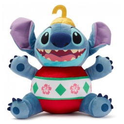 Pelúcia Oficial Disney Store do Stitch para as Festas de Fim de Ano - Lilo & Stitch Bonecos de Pelúcia de Natal