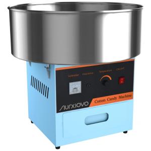 Máquina de Algodão Doce Elétrica Profissional em Aço Inoxidável, 110V 1030W, SUNCOO, Azul