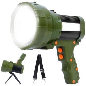 Cyybo Lanterna LED Recarregável 12000 Lúmen Impermeável, Vermelha