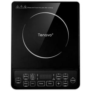Cooktop de Indução Portátil com Controle Digital e Desligamento Automático 1800W, 110v, TENAVO, Preto