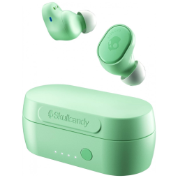 Fones de Ouvido Bluetooth com Estojo de Carregamento, Microfone e Compatível com Apple e Android, Skullcandy Sesh Evo,Verde