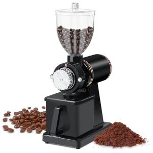 Moedor de Grãos de Café Profissional, 2 Xícaras, 110v, YAEMARINE, Preto