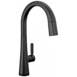 Torneira Cozinha com Tecnologia Delta Touch2O e Pulverizador Pull Down, Delta Monrovia 9191T-BL-DST, Preto Fosco