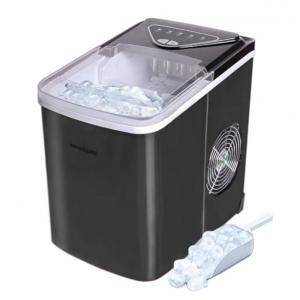 EFIC123 Máquina de Gelo Automática Portátil Produz até 11kg, 24H, Cor, 110v, FRIGIDAIRE EFIC121 SSBLACK, Prateado