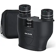 Binóculos 12x25 com Bolsa de zenamento e Estabilização de Imagem, OCCER HS0624, Preto