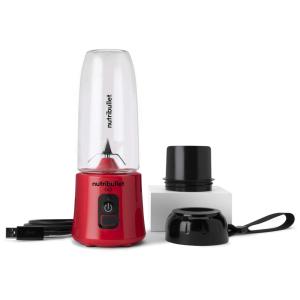 Liquidificador de Bancada 380mL com 20 Velocidades, 70W, 110v, NUTRIBULLET NB50300R, Vermelho
