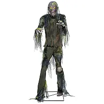 Zumbi Animatronico para Decoração Interna de Halloween com Movimentos e Sons