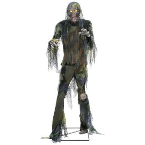 Zumbi Animatronico para Decoração Interna de Halloween com Movimentos e Sons