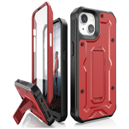 Capa para Iphone 14 Pro Max de Alta Resistencia Nível Militar, CaseBorne, Vermelha