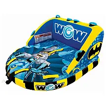 Boia Rebocável Aquática para 2 Pessoas, Wow Sports Batman, Azul