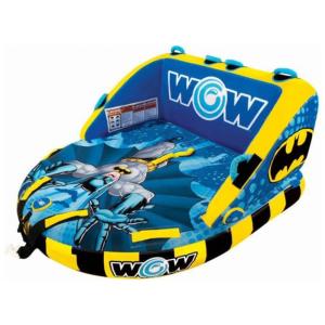 Boia Rebocável Aquática para 2 Pessoas, Wow Sports Batman, Azul