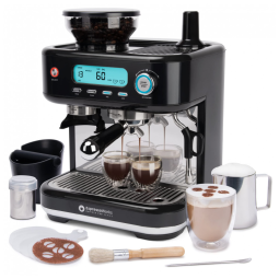 Máquina de Café Expresso EspressoWorks 15 Bar com Vaporizador Embutido, 110V 1350W Preta