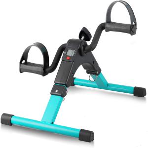 AGM Mini Bicicleta Ergométrica Elétrica Ideal Para Idosos e Treino de Braço/Perna com Tela LCD, Verde.