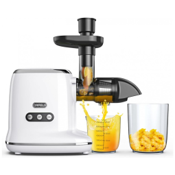 Centrífuga de Frutas com 5 Velocidades, Aço Inoxidável e Silencioso, 150W, Branca, 110v, ORFELD, Branco