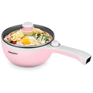 Panela Elétrica Dezin Hot Pot 1,5 L com Revestimento Antiaderente, Controle de Temperatura, Potência Ajustável e Design Portátil
