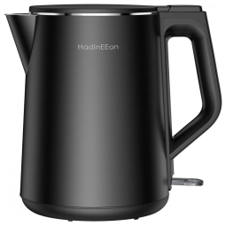 HadinEEon Chaleira Elétrica Capacidade 1.5L 1500W, c, Desligamento Automático, preta