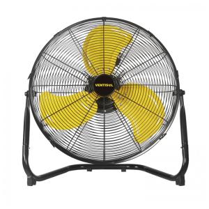 Ventilador de Piso Industrial com 3 Velocidades Feito em Metal Resistente, 110V 100W, VENTISOL Preto