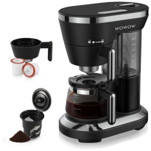 Cafeteira Elétrica Expresso Manual 350mL, 110v, WOWOW BH9008K, Preto