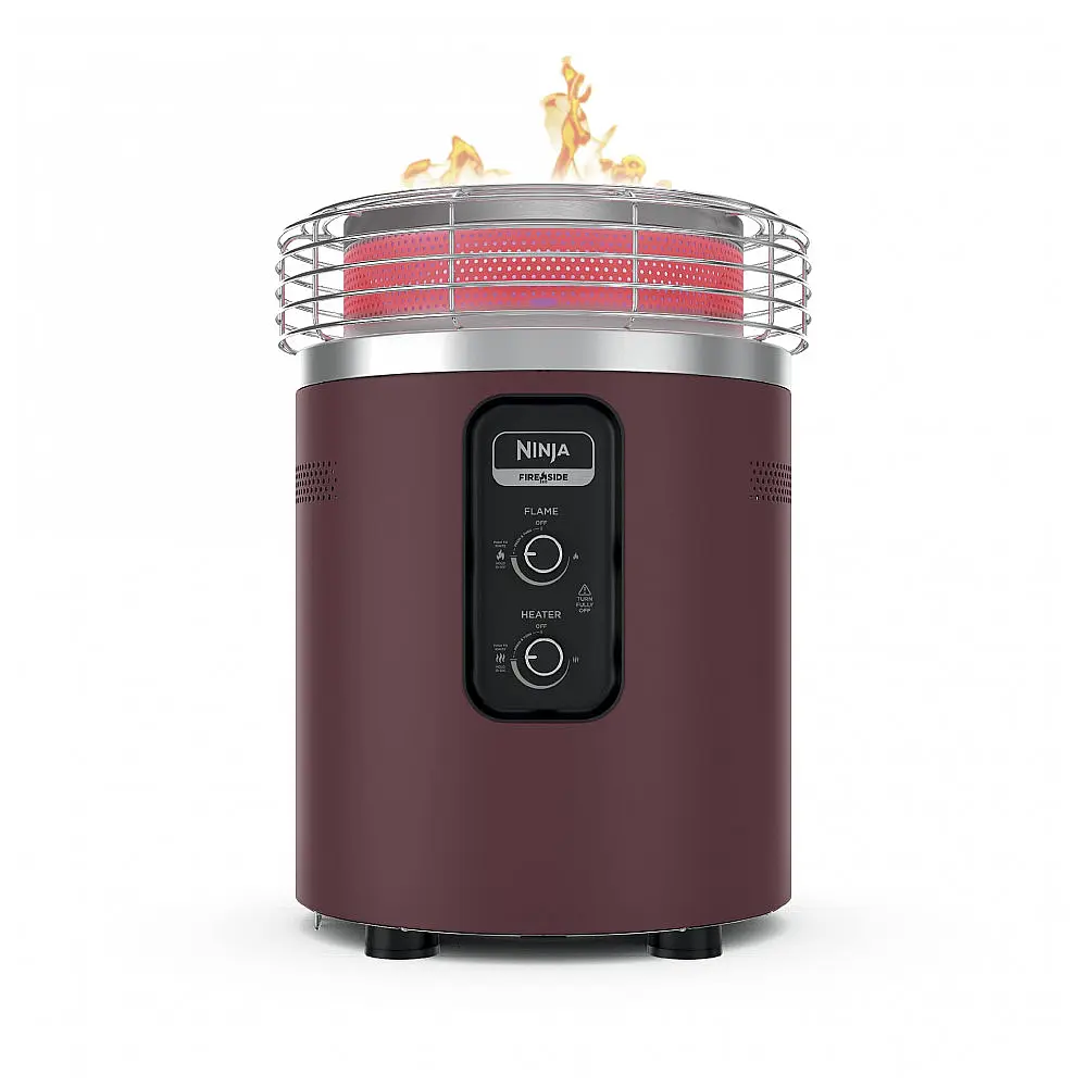 Aquecedor e Lareira Externa Ninja Fireside360 OF101RD Bordô Propano 80.000 BTU 3 Modos