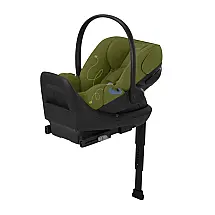 Assento de Carro para Bebê Cybex Cloud G Lux Comfort Extend com Base Anti-Rebound, Perna de Apoio, Proteção Lateral Linear em Nature Green