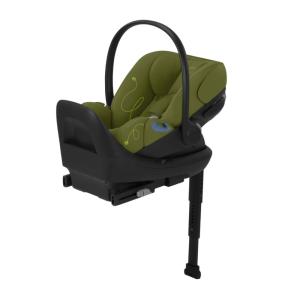 Assento de Carro para Bebê Cybex Cloud G Lux Comfort Extend com Base Anti-Rebound, Perna de Apoio, Proteção Lateral Linear em Nature Green