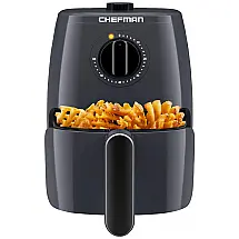 Fritadeira Elétrica AirFryer 3L com Temperatura Ajustável, escuro, escuro, 110v, CHEFMAN RJ38 2LM V3 GREY, Cinza escuro