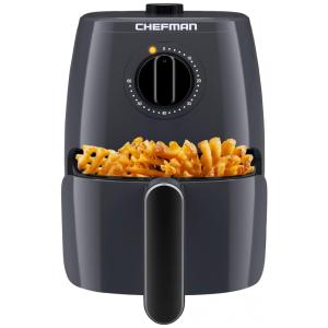 Fritadeira Elétrica AirFryer 3L com Temperatura Ajustável, escuro, escuro, 110v, CHEFMAN RJ38 2LM V3 GREY, Cinza escuro