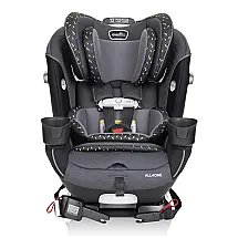 Evenflo All4One Cadeira de Bebê 4 em 1 para Carro Conversível Cresce com o Seu Filho, Preta Ouro