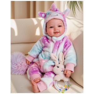 Bebê Recém-Nascido Newborn,Boneca Realista Grande de 43 centímetros com Corpo Macio, Acessórios e Presentes ,BABESIDE