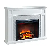 Lareira Elétrica Legend Flame 154x118cm 1500W Chamas LED Mantel Portátil 110V