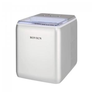 Máquina de Gelo até 19 kg em 24H Portátil, 120W, 110v, ROVSUN, Prateado